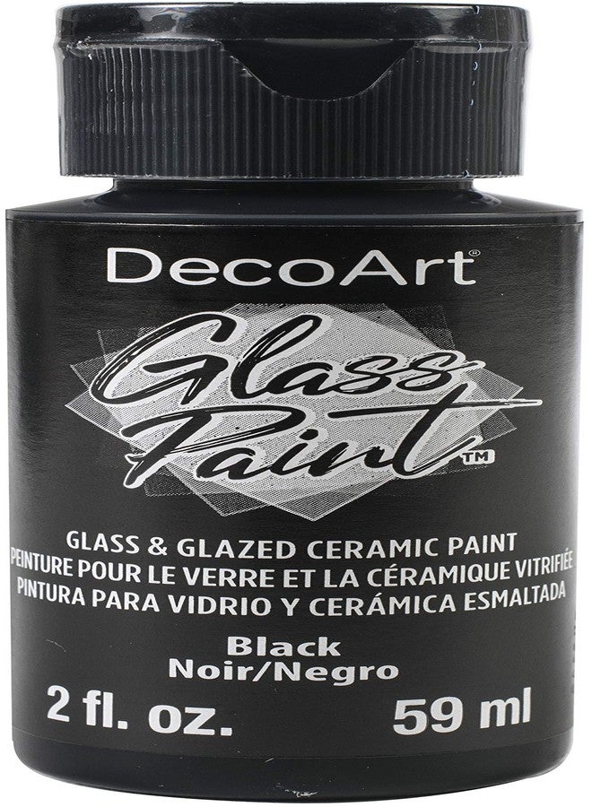 DecoArt Deco Art GLASS PAINT 2OZ BLACK, us:one size - Image 1