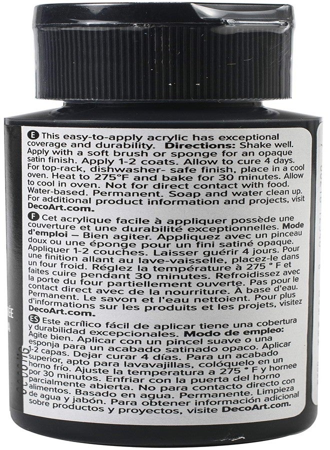 DecoArt Deco Art GLASS PAINT 2OZ BLACK, us:one size - Image 2
