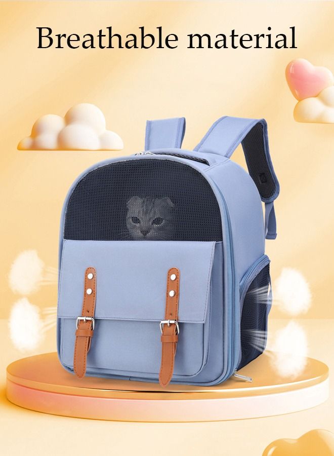 DUNISO Cat Backpack Pet Carrier Backpack for Small Dogs Carrier with Ventilated Design Collapsible and Waterproof Pet Bag Carrier with Washable Pad for Travel Hiking Outdoor  - Image 5