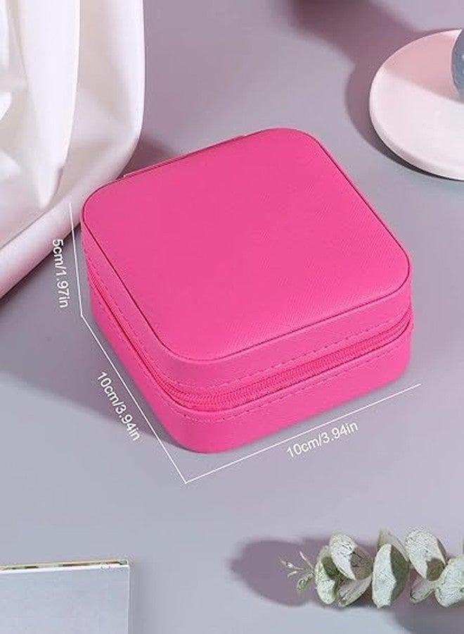 BriKSHi Jewelry Organiser Zipper PortablePU Leather Storage Box Case Quare with Dividers Container for Rings Earrings Necklace Home Organizer||F503 - Image 4