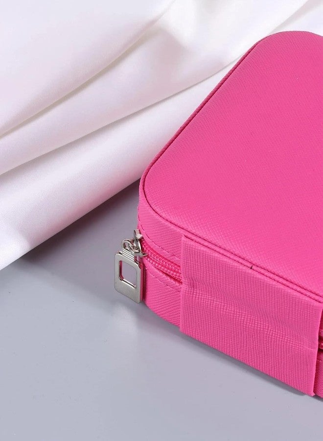 BriKSHi Jewelry Organiser Zipper PortablePU Leather Storage Box Case Quare with Dividers Container for Rings Earrings Necklace Home Organizer||F503 - Image 5