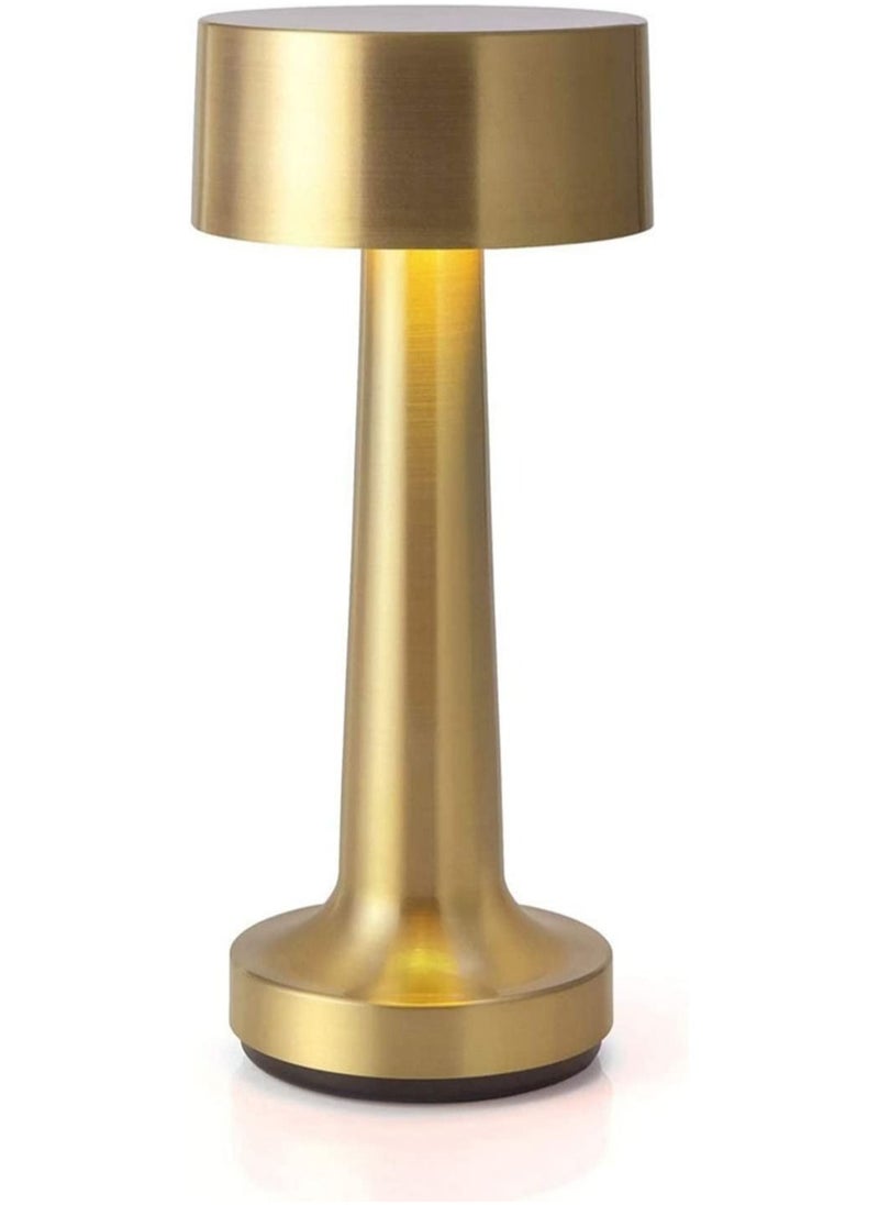 Generic LED Cordless Table Lamp, USB Rechargeable Desk Lamp 2 Levels Adjustable Brightness Energy Saving Night Light Metal Modern Hotel Restaurant Bedroom Bedside Nightstand Study Led Lights  - Image 1