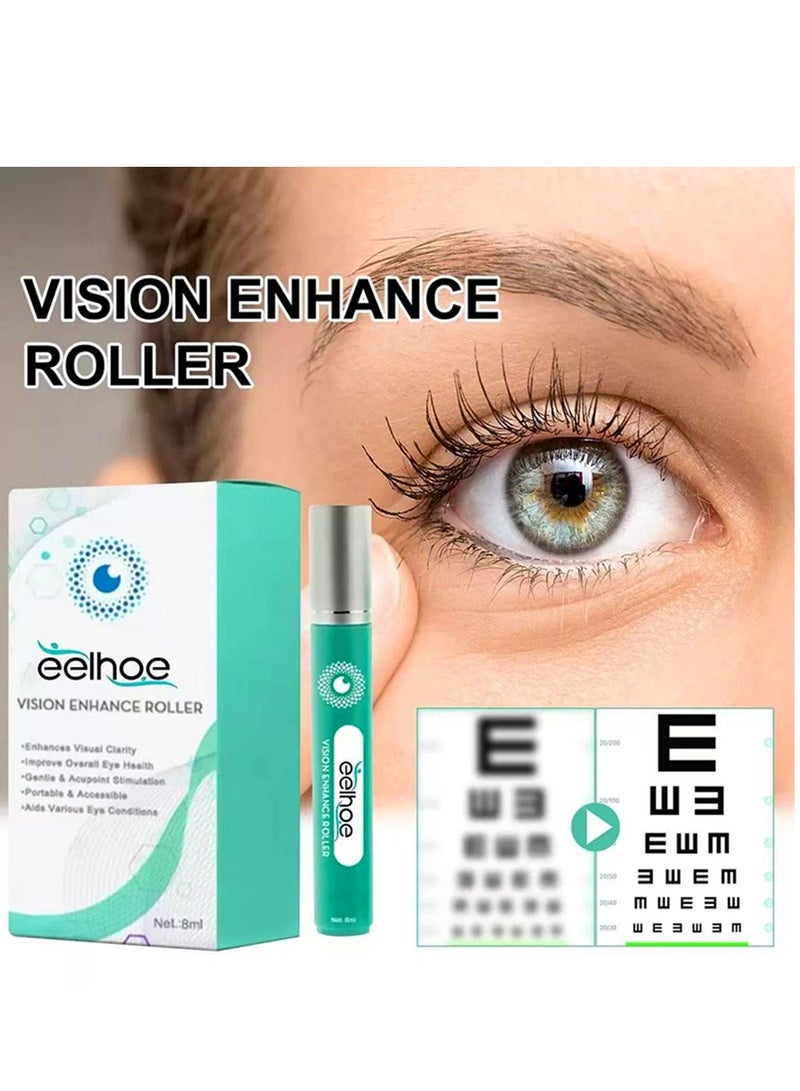 EELHOE Enhance Eye Roller for Women & Men Relieves Tired Dry & Puffy  Improves Eye Comfort 8ml Eyes Massage Roller  - Image 2