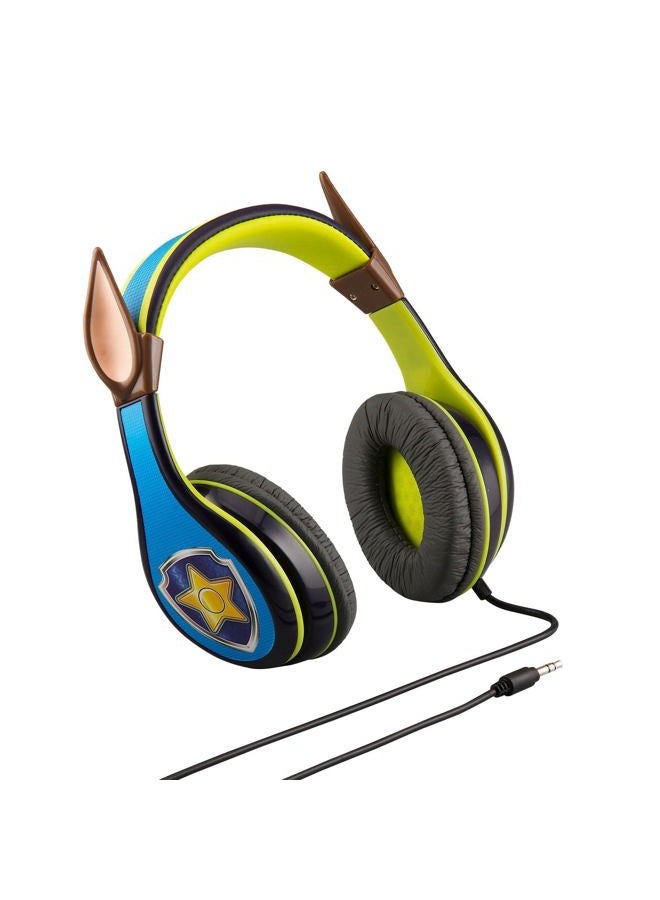 eKids Paw Patrol Chase Headphones for Kids with Built in Volume Limiting Feature for Kid Friendly Safe Listening - Image 1