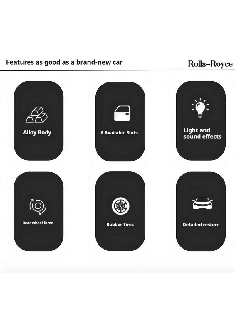 1:32 Rolls-Royce Phantom Car with sound and light model toy collectible, boy and children's birthday gift - Image 3