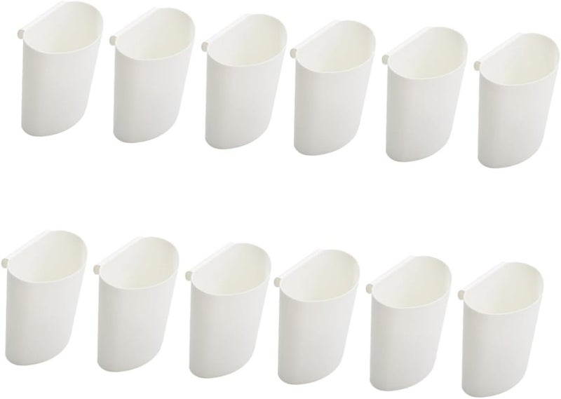 Trendy budget practical design Baluue 12pcs Plastic Hanging Cup Holder for Rolling Cart Space-saving Salon Organizer Lightweight Storage Bucket for Beauty Supplies Easy to Carry Durable Design Full land route delivery Regulated warehouse storage Daily use improved quality Globally spread simple design Field tested quality Light sturdy raw material Upgraded quality Diverse purchase options Fast & slow shipment compatible Quick assemble Ready order processing Foldable Balanced structure Multi-demand satisfied design Upgraded general grade quality Pop-area nearby warehouse Easy transit optimized build Classic practical design Flexible usage build Cost saving design picks Efficiency boosted construction Budget friendly sizing alternatives All-item matching trendy build Anti topple design - Image 1