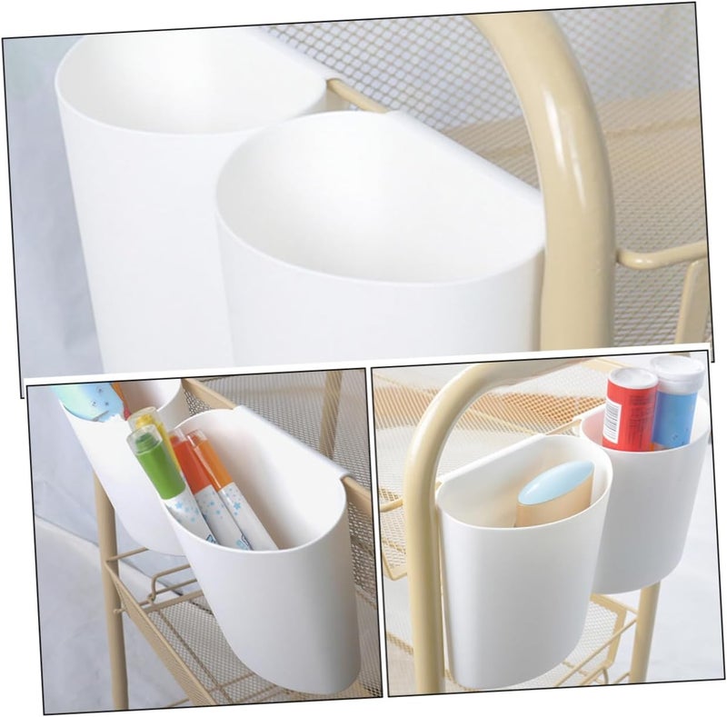 Trendy budget practical design Baluue 12pcs Plastic Hanging Cup Holder for Rolling Cart Space-saving Salon Organizer Lightweight Storage Bucket for Beauty Supplies Easy to Carry Durable Design Full land route delivery Regulated warehouse storage Daily use improved quality Globally spread simple design Field tested quality Light sturdy raw material Upgraded quality Diverse purchase options Fast & slow shipment compatible Quick assemble Ready order processing Foldable Balanced structure Multi-demand satisfied design Upgraded general grade quality Pop-area nearby warehouse Easy transit optimized build Classic practical design Flexible usage build Cost saving design picks Efficiency boosted construction Budget friendly sizing alternatives All-item matching trendy build Anti topple design - Image 3