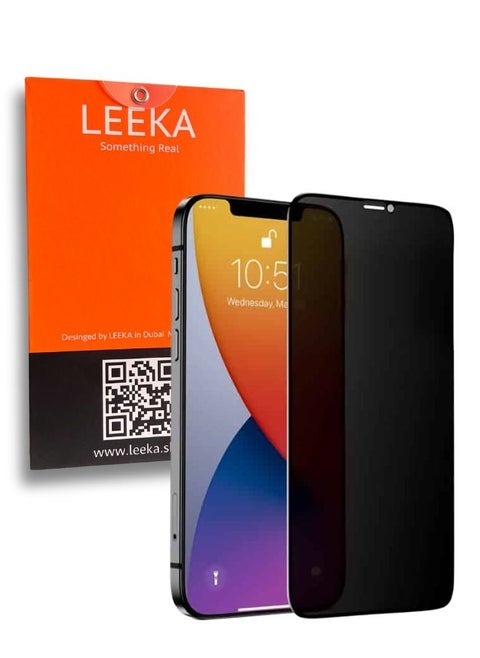 iPhone 12 Pro Privacy Screen Protector with HD view Bubble Free, Anti-spy and Anti-scratch Ultra Clear full screen anti finger print protection with free Easy Installation kit and wipes tempered glass