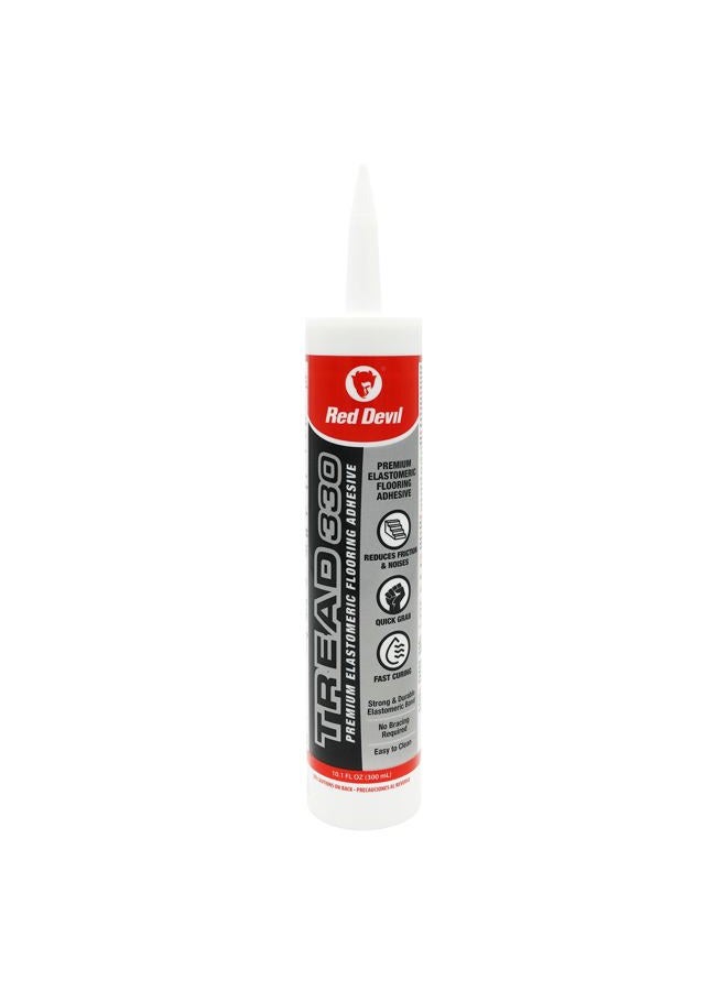 Red Devil 0790 Tread 330 Premium Elastomeric Flooring Adhesive, 10.1 oz., White Pack of 1 - Image 1