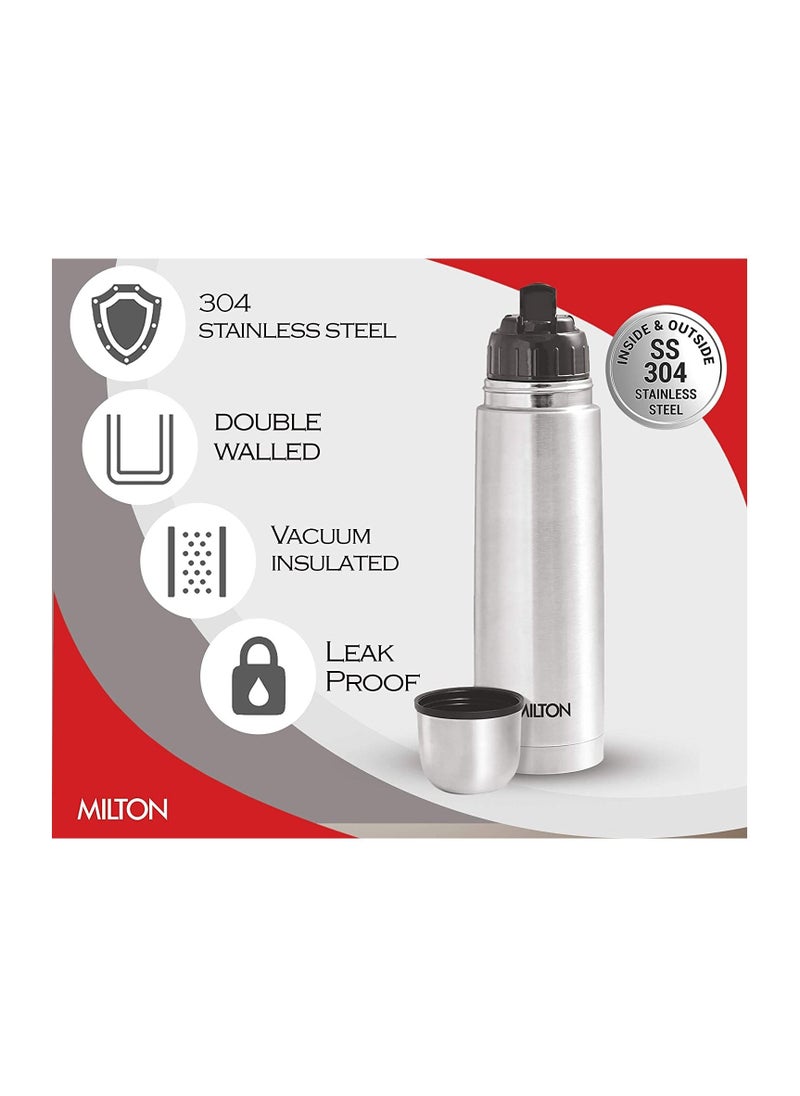 Milton - Thermosteel Flip Lid Flask 1000ml Silver - Image 1