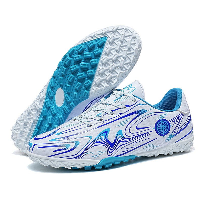 Football Shoes Children'S And Adolescent Spikes Crushed Nails Sports Sneakers Flat Bottom Low-Top Training Shoes For Male And Female Primary And Secondary School Students - Image 1