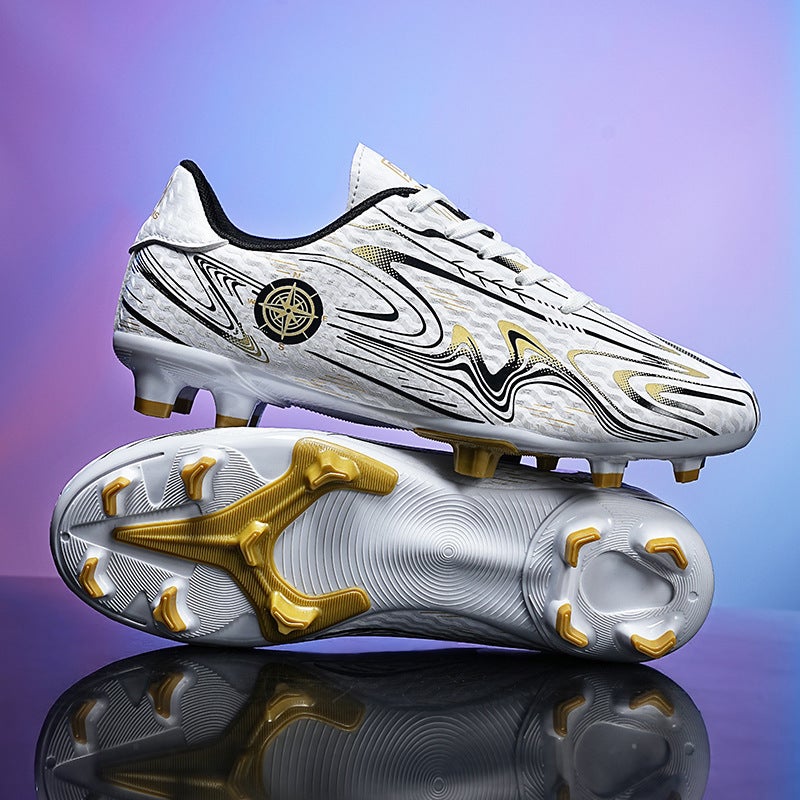 Football Shoes Children'S And Adolescent Spikes Crushed Nails Sports Sneakers Flat Bottom Low-Top Training Shoes For Male And Female Primary And Secondary School Students - Image 4
