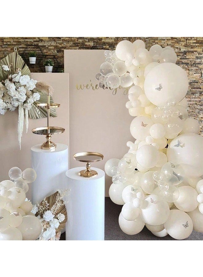 106 Pcs Balloons Garland Kit for Birthday Party, Balloon Arch Kit for Wedding, Party Decorations Balloons (White)  - Image 2