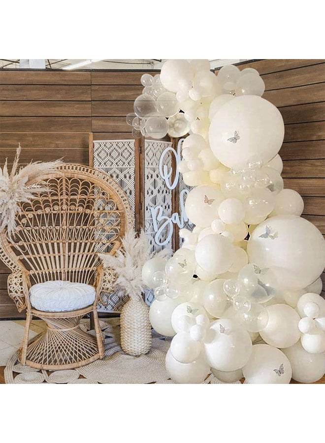 106 Pcs Balloons Garland Kit for Birthday Party, Balloon Arch Kit for Wedding, Party Decorations Balloons (White)  - Image 4