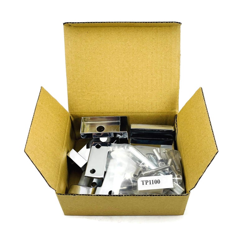 Harris Hardware Tp 1100 Toilet Partition Die Cast Zamac Complete Inswing Door Hardware Set 1 In. Door 1-1/4 In. Pilaster - Image 2