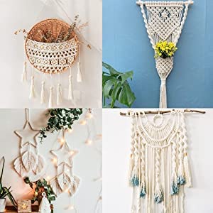 BSPS 3 Ply Twisted Cotton Cord Dori Thread 4mm 100Mtr OffWhite for DIY and Other Projects Model Thread_42 - Image 2