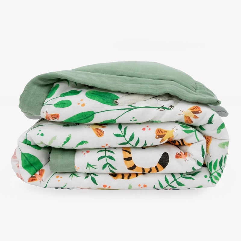 Little Unicorn Lofty Comforter Blanket - Mighty Jungle - Image 1