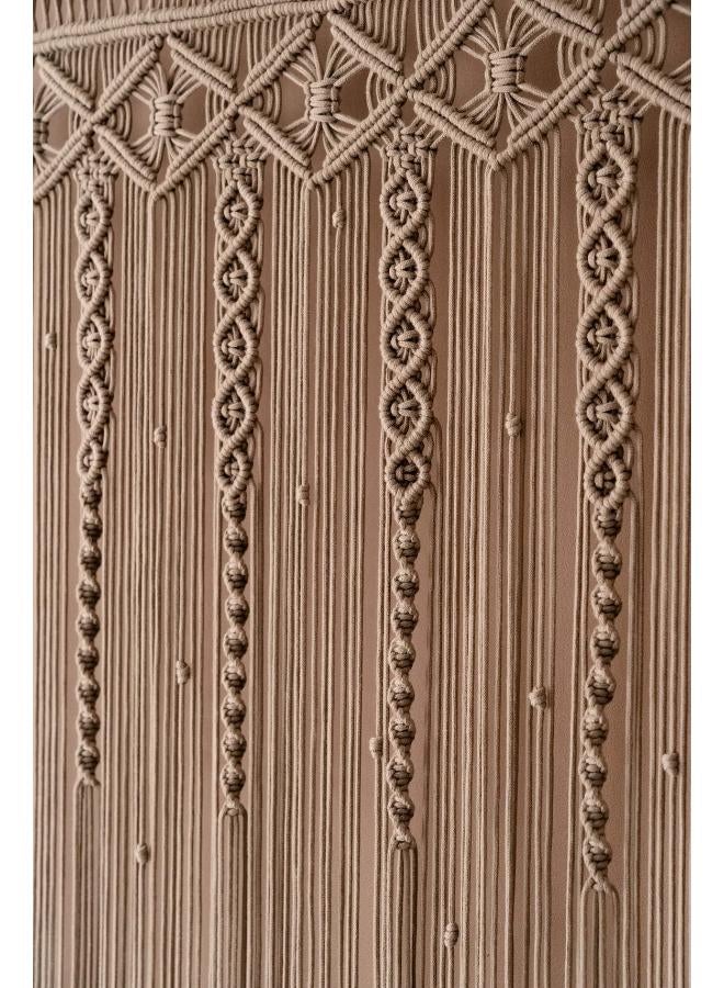 انتيكيانو ستارة مكرمية قطنية منسوجة يدويا للنافذة والباب وخلفية الزفاف، أحمر - Image 4