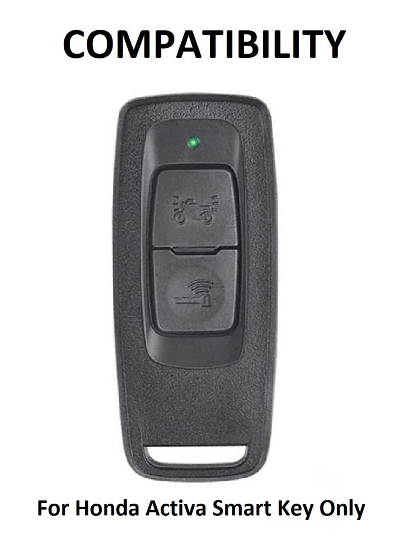 Zealsy Premium Waterproof Metal Key Cover Compatible with Facelift New Honda Activa 125 H Smart | Dio H-Smart 2024 2025 Remote Key - Image 2