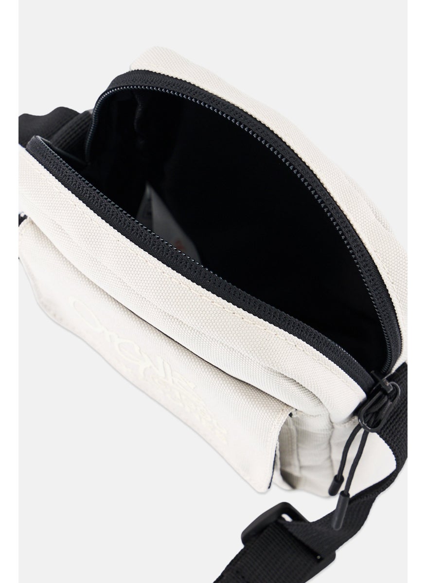 Jack Jones Men  Graphic Cross Body Bag, Beige  - Image 3