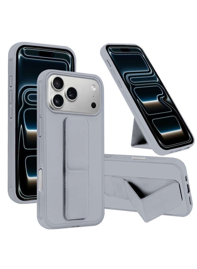 3 Packs Premium PU Leather Case for iPhone 17 Pro Max with Stand Function Shockproof and Anti Scratch Finger Grip with Two Privacy Screen Protector - Image 2