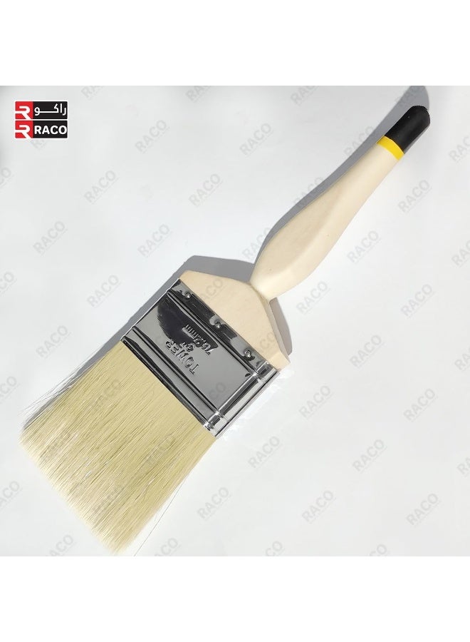 RACO Tower Diamond Paint Brush, Wooden Handle, Flat Artist Paint Brush, Multi-Purpose Wall Brushes, Flat Paintbrush for Home Brushes Barbecue Oil Painting and Furniture Paints  - Image 2
