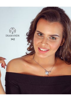 High-Quality Platinum-Plated Planet Necklace – Silver Color, Durable, Elegant, Perfect for Special Occasions, Great Gift for Women