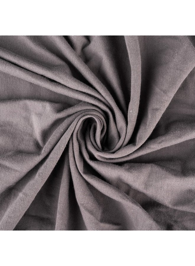 SHEETWORLD.COM SheetWorld Fitted Pack N Play (Graco Square Playard) Sheet - Dark Grey Jersey Knit- Made In USA - Image 3