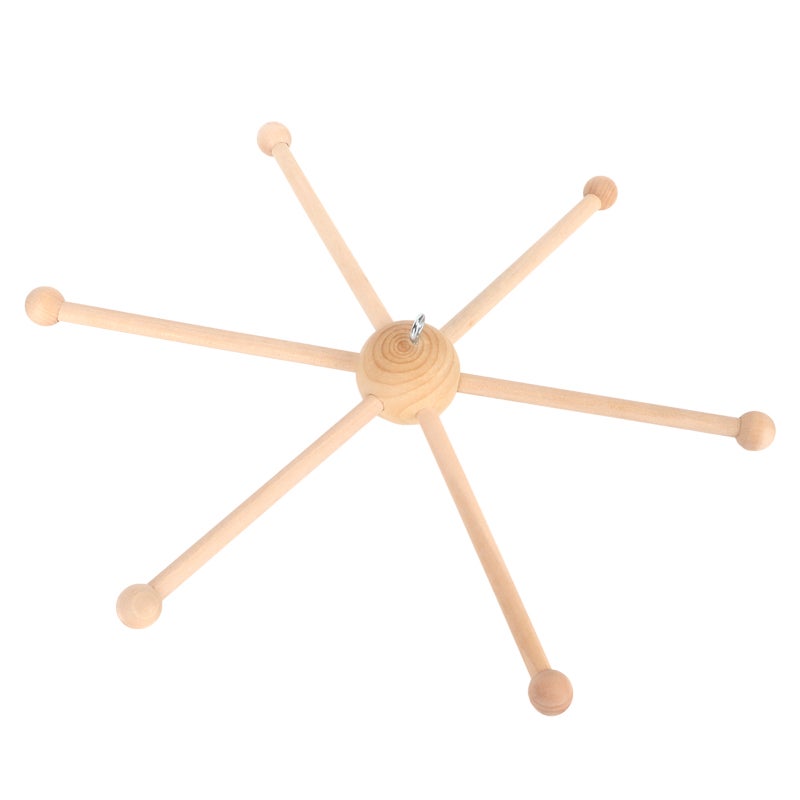 Baby Crib Hanger: Premium Wood Material, Easy To Assemble, Spherical 6 Legs - Multipurpose Wooden Frame For Baby Nursery, Bedroom, Home Decoration - Image 4