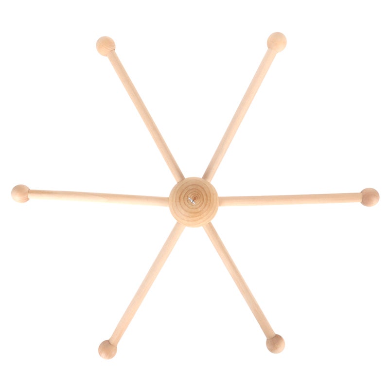 Baby Crib Hanger: Premium Wood Material, Easy To Assemble, Spherical 6 Legs - Multipurpose Wooden Frame For Baby Nursery, Bedroom, Home Decoration - Image 3