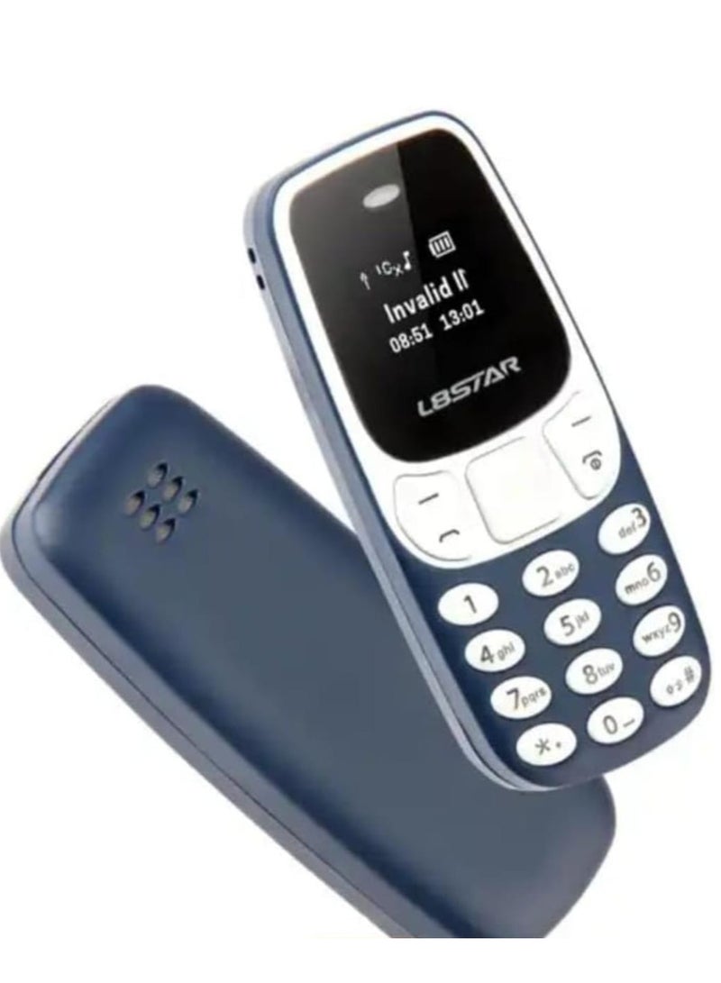 L8STAR Super Mini Phone BM10 World's Smallest Pocket Mobile Phone Dual SIM Support, Bluetooth Dialer, Ultra Compact Mini Cell Phone Blue - Image 3