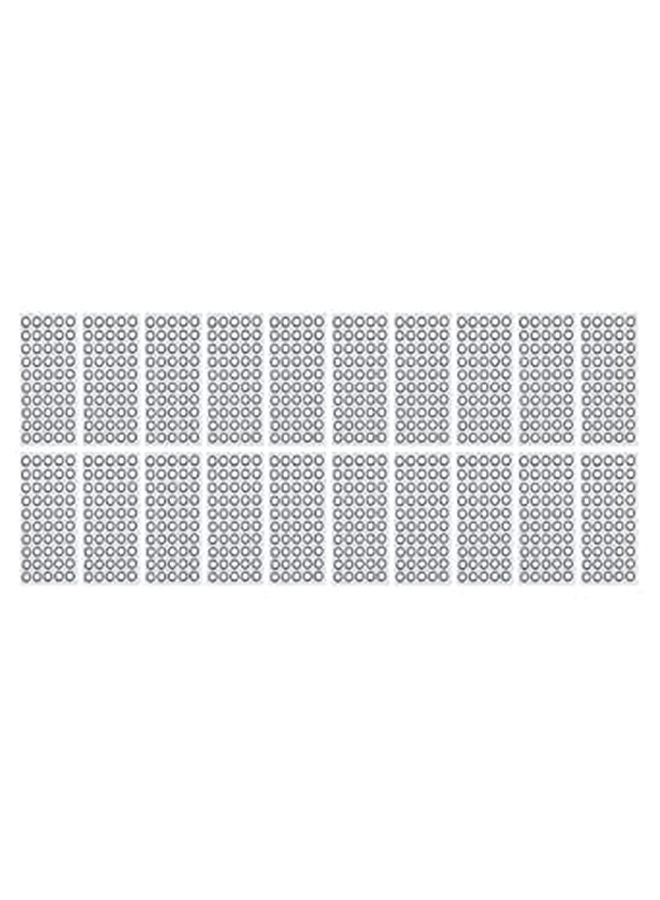 High Reflection Strong Adhesive 6mm ID 10mm OD Reflective Tracking Dots for 3D Motion Gait Analysis - Image 1