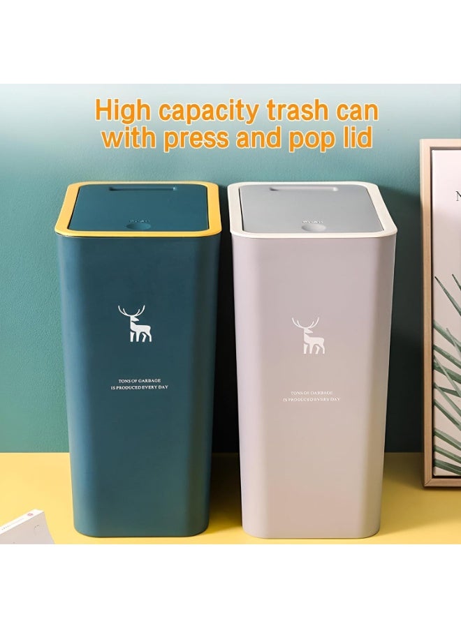 Small trash can with lid – 10 liter capacity - Image 2