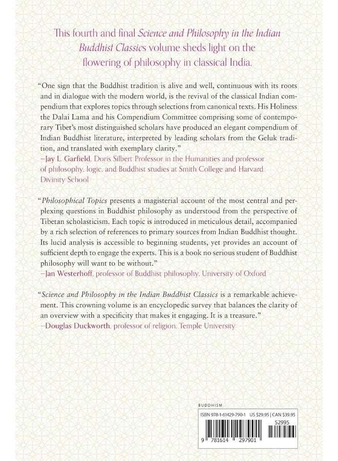 Science and Philosophy in the Indian Buddhist Classics, Vol. 4: Philosophical Topics  - Image 2
