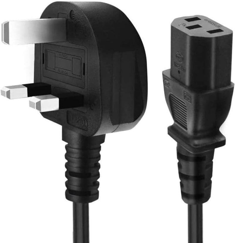 Teso Power Cord [1.8M/6ft], Desktop Power Cable with Pure Copper Wire, 3 Pin Connector, for PC, TV, Monitor, etc - Image 1