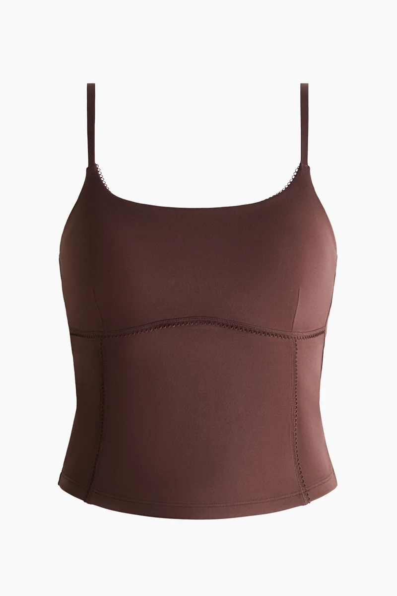 H&M Integral-bra sports strappy top with SoftMove™