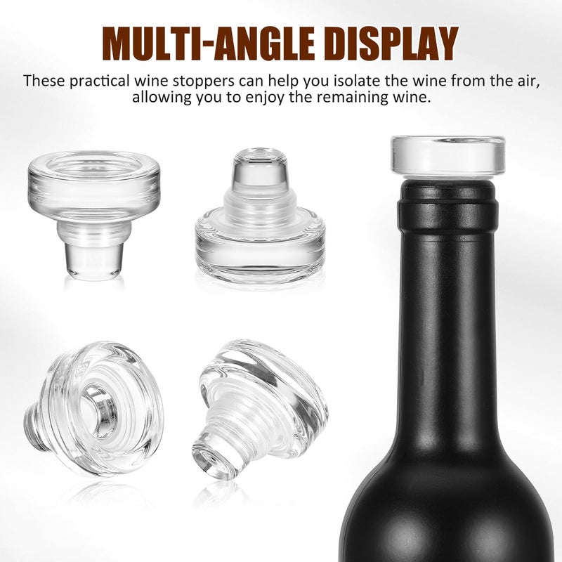 10pcs T Shaped Glass Wine Bottle Stoppers Synthetic Seal Plugs Set For Home Bar - Image 4