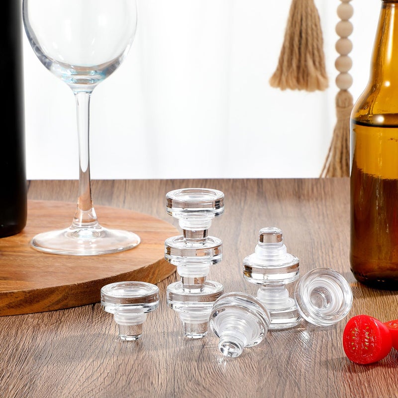 10pcs T Shaped Glass Wine Bottle Stoppers Synthetic Seal Plugs Set For Home Bar - Image 5