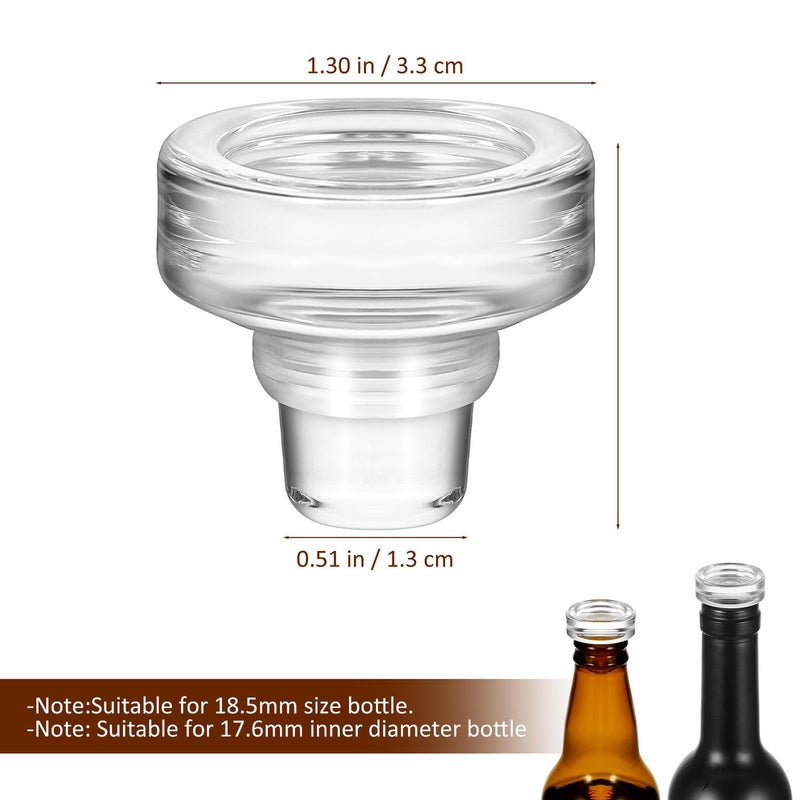 10pcs T Shaped Glass Wine Bottle Stoppers Synthetic Seal Plugs Set For Home Bar - Image 3