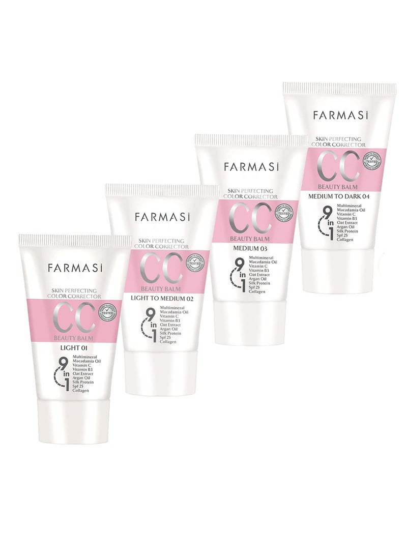 FARMASI FARMASI CC Color Control Cream, Natural and Flawless Finish, Enriched Formula with Multimineral & Spf 25+, All-Day Hold, All Skin Types, 1.7 fl. oz, Medium  - Image 3