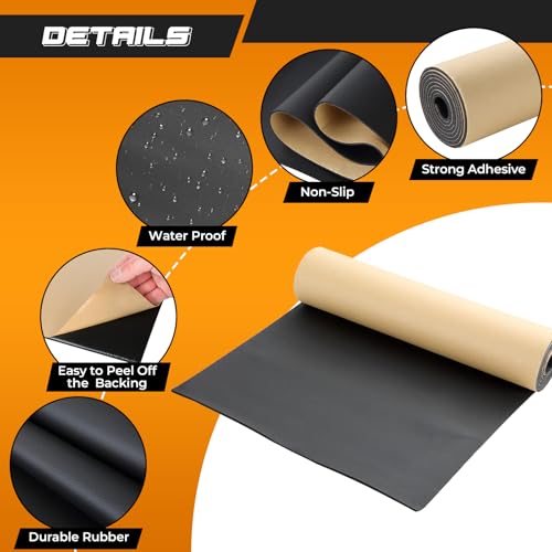 NATGAI Sponge Neoprene with Adhesive Foam Rubber Sheet 1/8” Thick X 12” Wide X 48” Long, Cut to Multiple Dimensions and Lengths - DIY, Gaskets, Cosplay, Costume, Crafts - Image 3