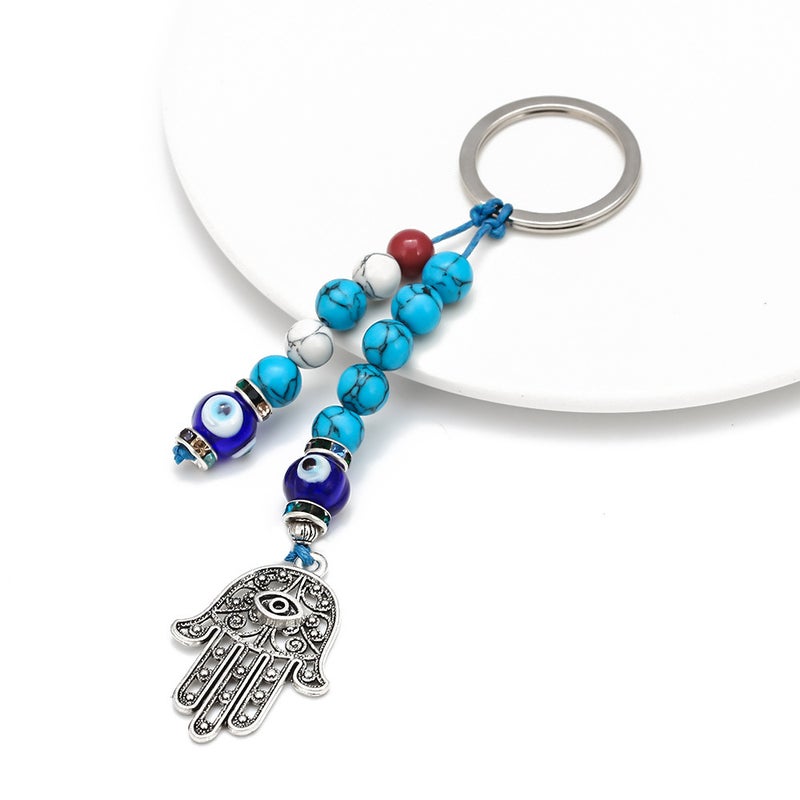 2020 New Keychain Devil'S Eye Palm Keychain Retro Popular Car Hanging - Image 3