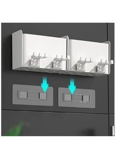 SHOWAY Bathroom Toothbrush Holder 2 cups Wall mount Bathroom Storage Racks Bathroom Accessories (2)  - Image 3