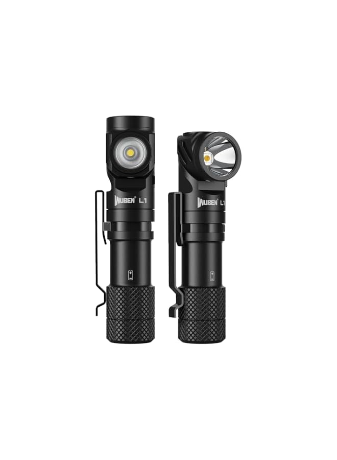 WUBEN L1 Flashlight LED Rechargeable, 2000 Lumen Torch Light Super Bright Tactical Flashlight Battery Powered, 180 Degree Rotating Right Angle Light, Waterproof Flash Light For Emergencies Camping - Image 2