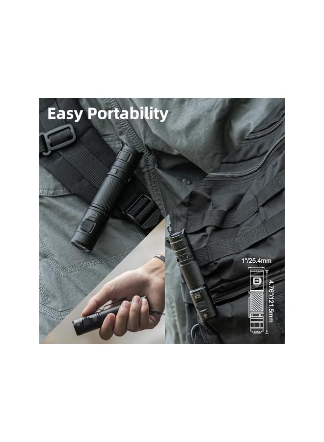 WUBEN C3 Flashlights 1200 Lumen led Rechargeable Torch Light 6 Modes, IP68 Waterproof Best Camping, Outdoor, Emergency, Everyday Carry - Image 5