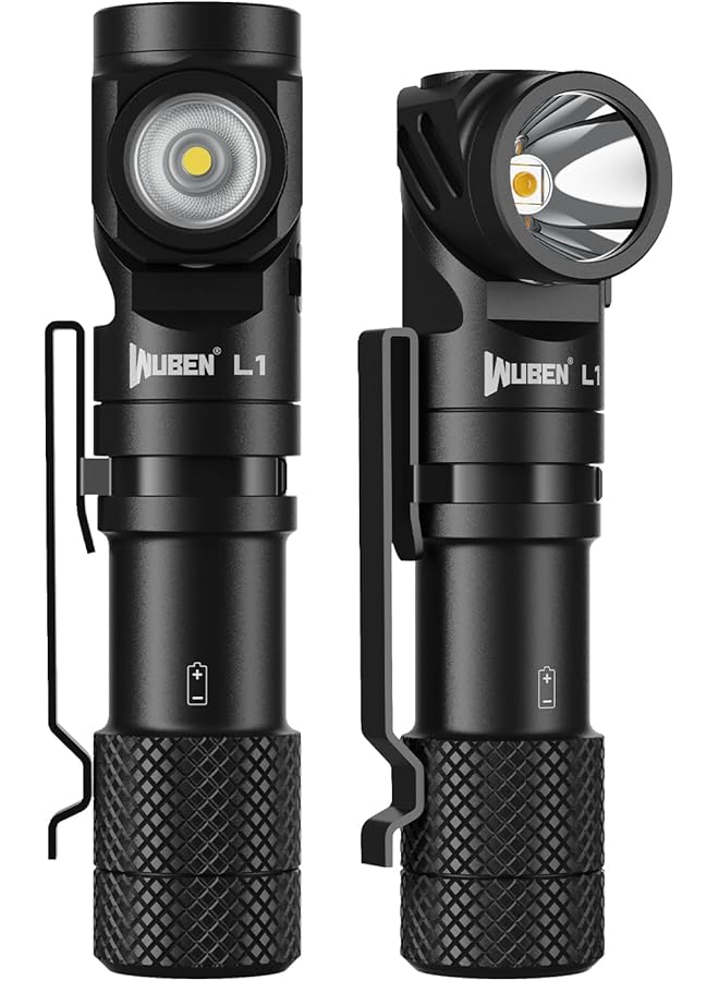 WUBEN L1 Flashlight LED Rechargeable, 2000 Lumen Torch Light Super Bright Tactical Flashlight Battery Powered, 180 Degree Rotating Right Angle Light, Waterproof Flash Light For Emergencies Camping - Image 1