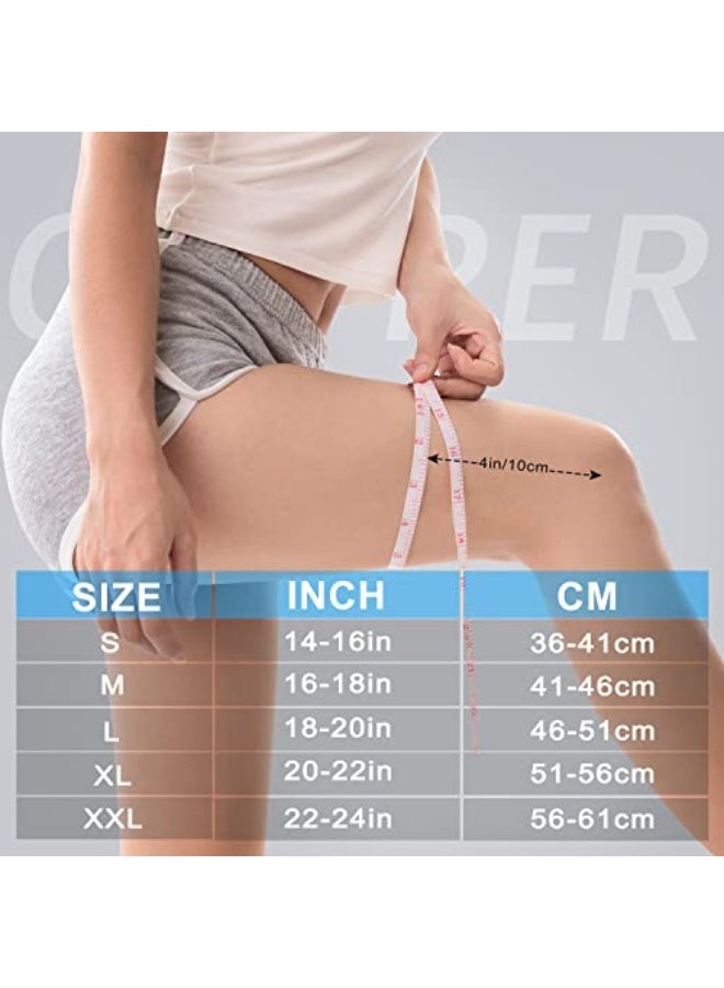 كوبر دعامة الركبة النحاسية للنساء والرجال، عبوة مكونة من اثنين لدعائم الركبة لتخفيف ألم الركبة، كندرة دعم compressibility للألم الناتج عن تمزق الغضروف، وتمزق الرباطACL، وآلام المفاصل. - Image 2