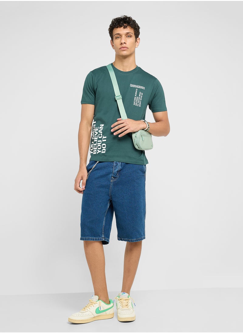 Seventy Five Basics Printed T-Shirt  - Image 4