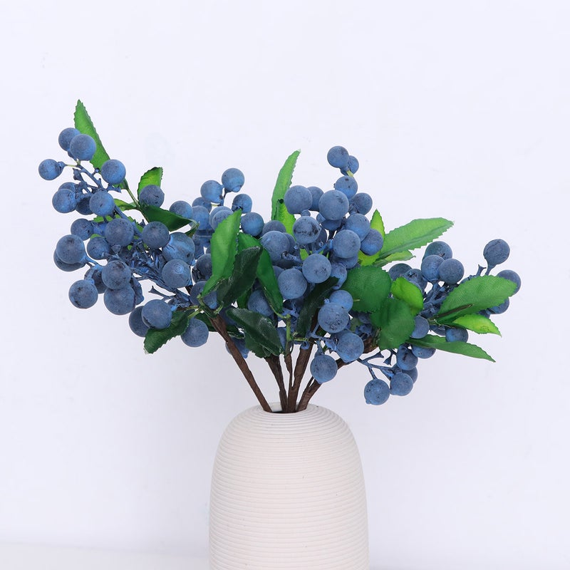 8 pcs Simulative Blueberry Fruit Augment Props Restaurant Decor Mini Props Decorations Hanging Ornaments Photography Props ( ) - Image 1