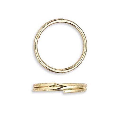Bedazzlinbeads 100 Plated Steel 8mm Round Double Loop Split Ring Jewelry Findings (Antique Copper) - Image 2
